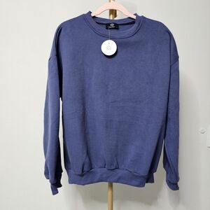Classic Blue Crewneck Sweater for Men